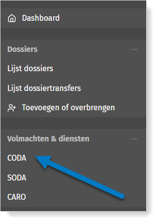 CODA beheren in MyCodaBox