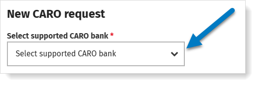 Request CARO via MyCodabox