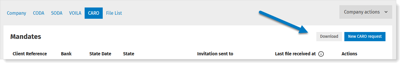 Download CARO files from MyCodabox