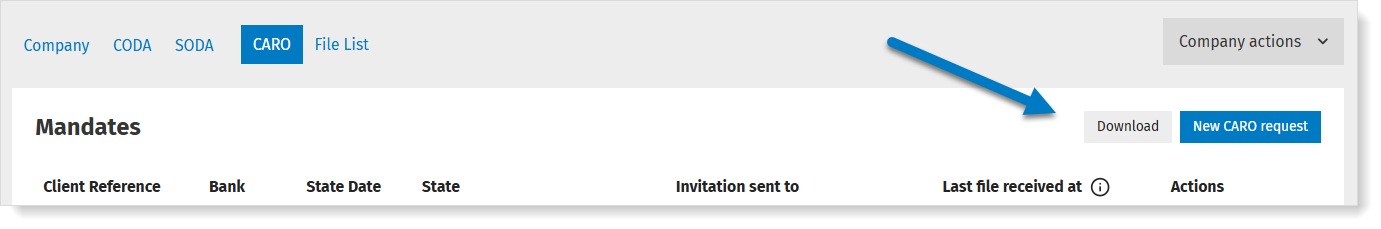 Download CARO files from MyCodaBox