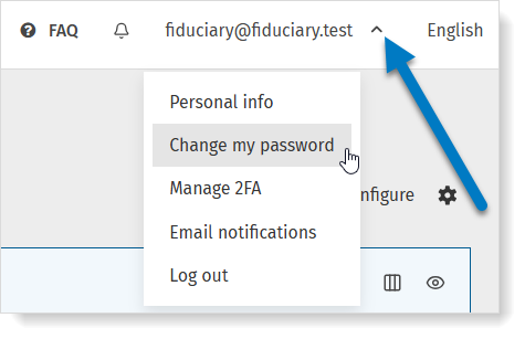 Change your MyCodabox password