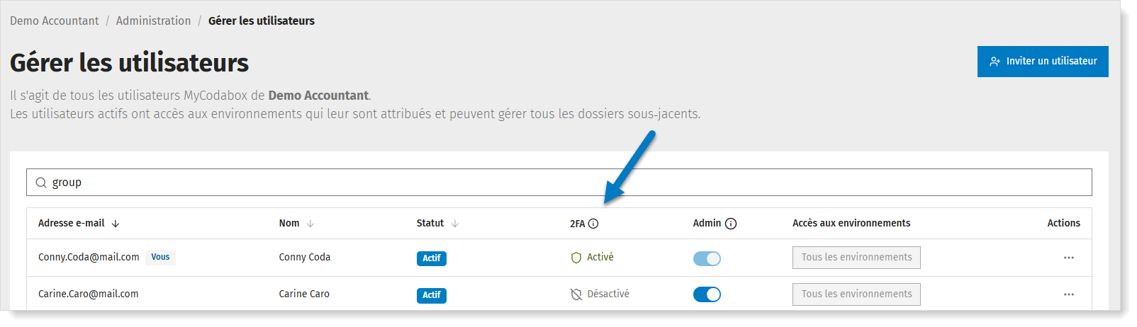 2FA gebruikers
