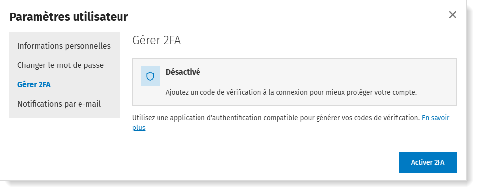 2FA inschakelen