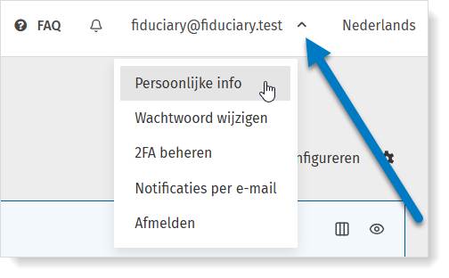 Persoonlijke info beheren in MyCodaBox