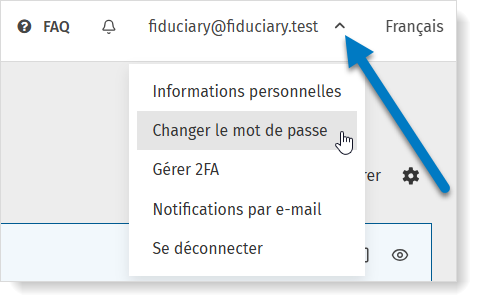 Changer le mot de passe MyCodaBox