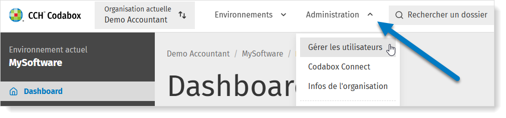 Gérer les utilisateurs MyCodaBox