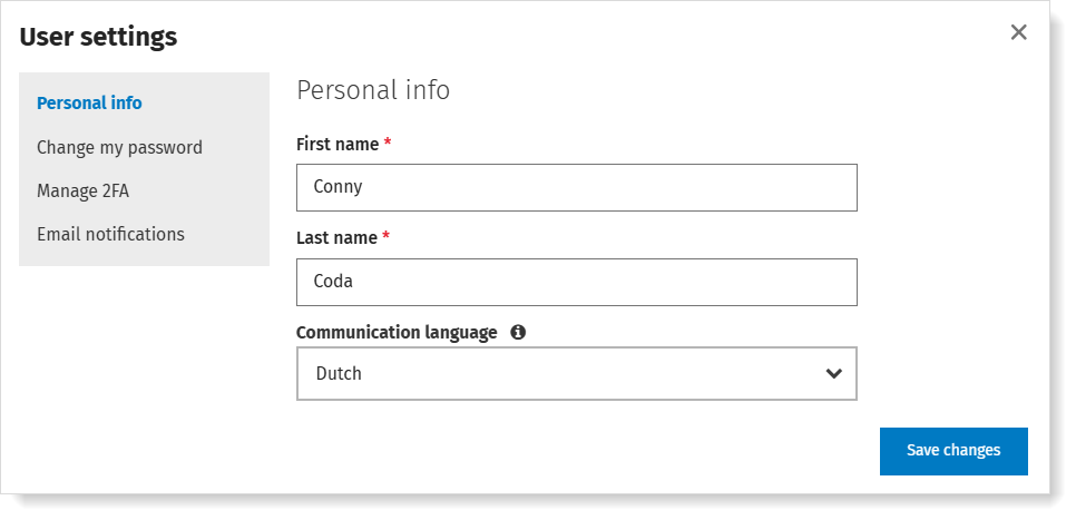 Change your name of language in MyCodabox