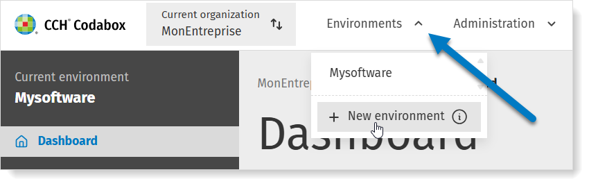 Add a new environment