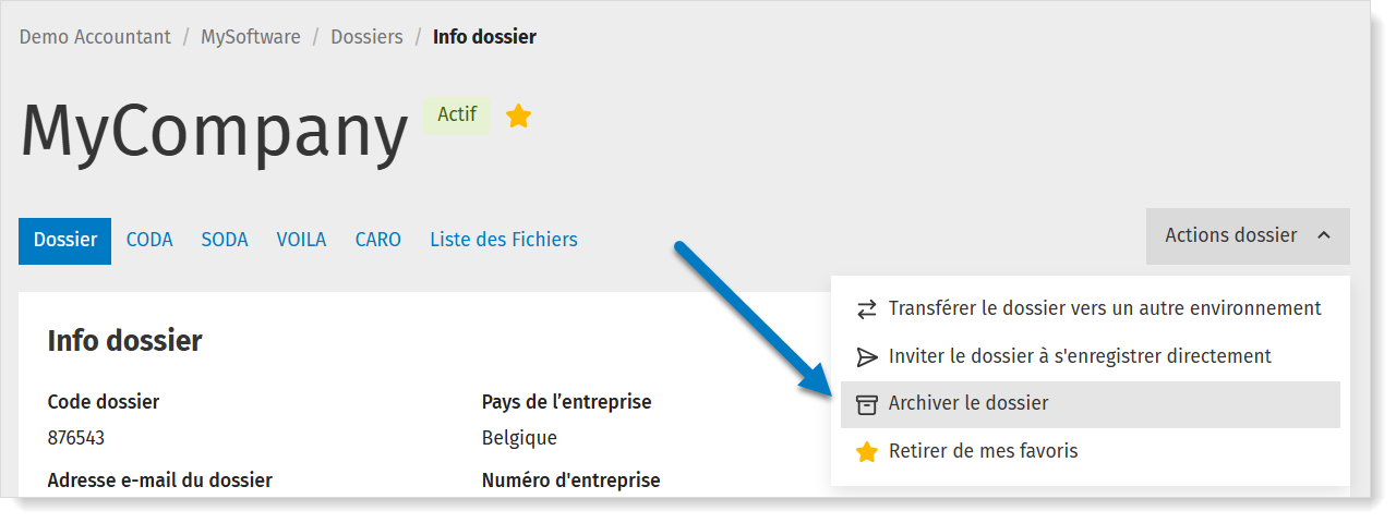 Archiver un dossier