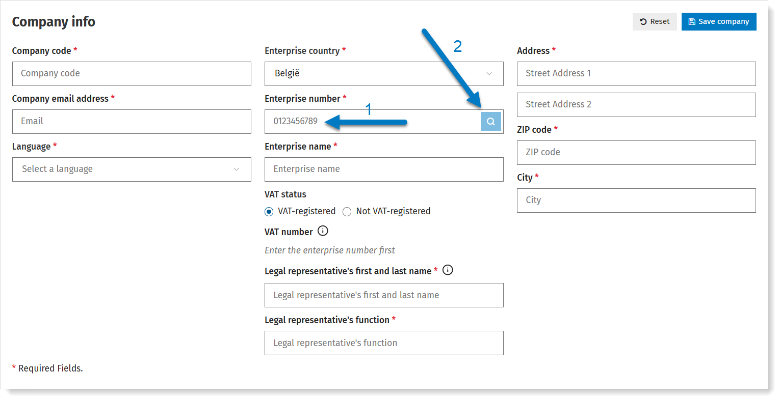 Automatically check company details based on company number
