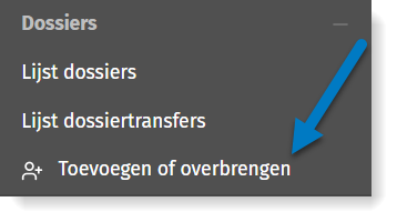 Dossier toevoegen in MyCodabox