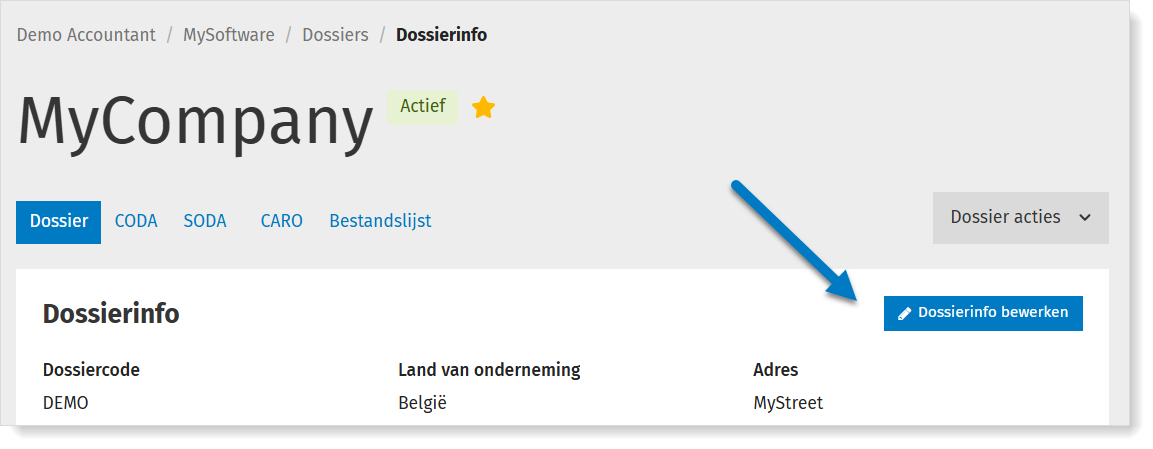 De gegevens van mijn klanten raadplegen en aanpassen in MyCodabox