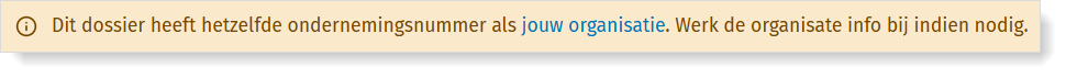 Gegevens organisatie wijzigen