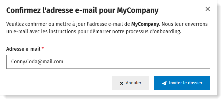 Confirmer l'invitation