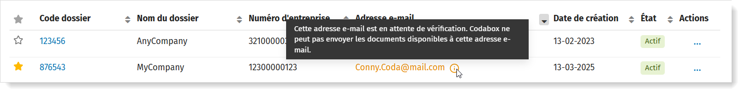 Votre client n'a pas répondu à votre demande de vérification de son adresse e-mail ? vous pouvez renvoyer l'invitation via MyCodaBox