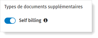 VOILA self billing : désactiver l'envoi des factures self billing