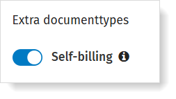 VOILA: self-billing schakelaar