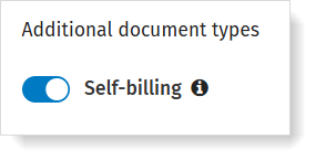 VOILA: self-billing toggle