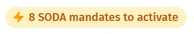 Button: SODA mandates to be activated