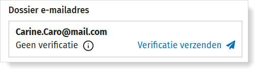 Via MyCodaBox, kan je zelf het verzoek tot verificatie van het e-mailadres van jouw klant genereren