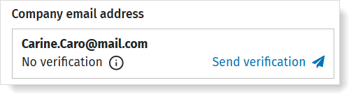 Via MyCodaBox, you can generate yourself the request for the verification of the e-mail address of your client