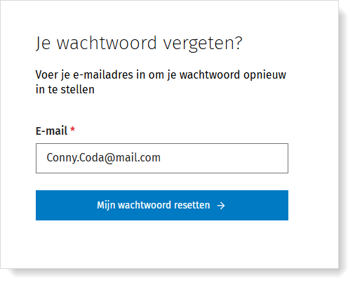 Je wachtwoord resetten
