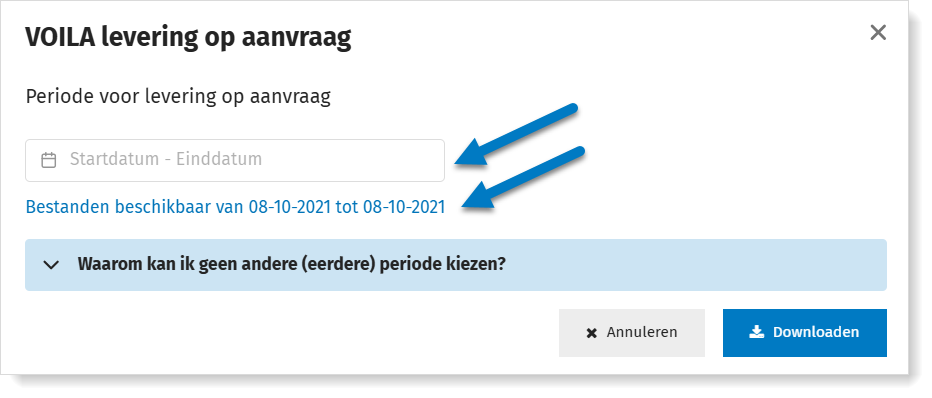 VOILA levering op aanvraag