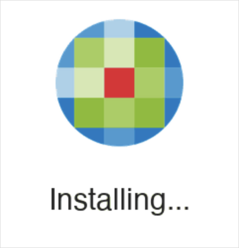 Installing icoon verschijnt terwijl SyncTool installeert
