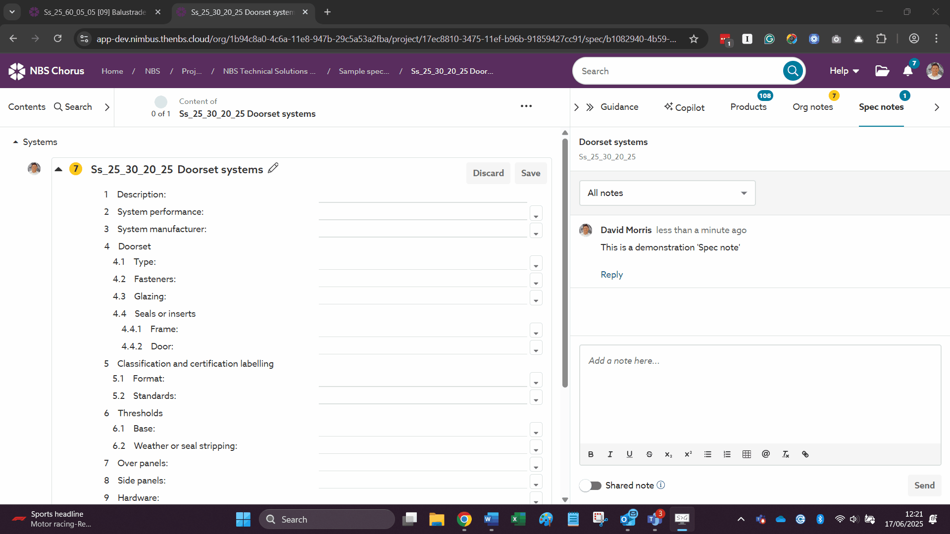 A screen capture showing the 'Edit note' and 'Delete note' options.