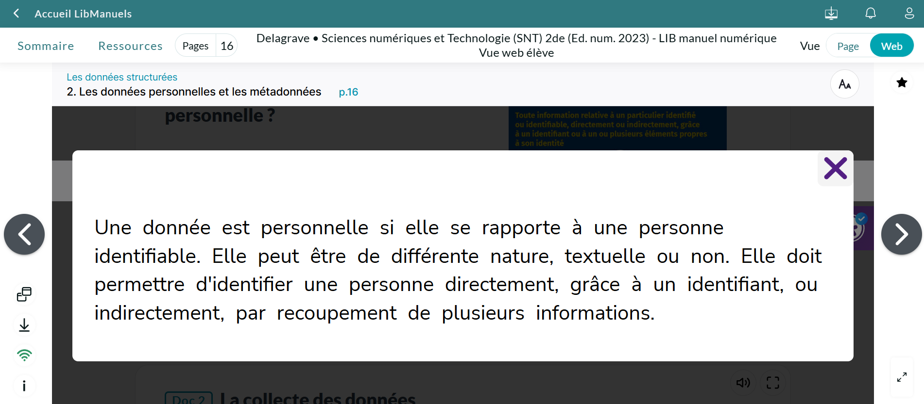 Espace augmenté entre les mots et police x2