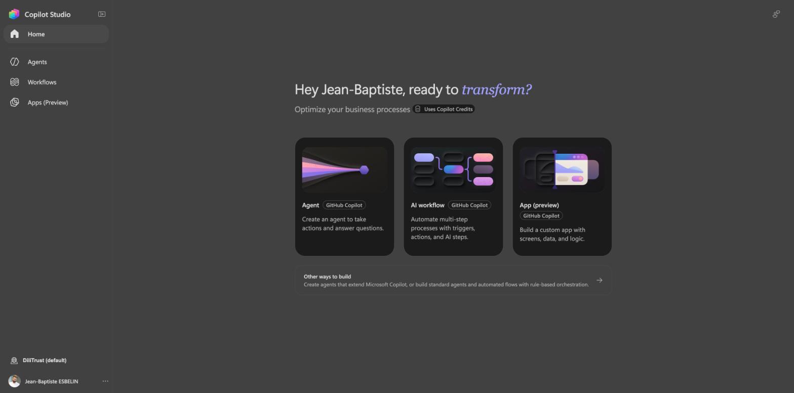 Copilot Studio screenshot