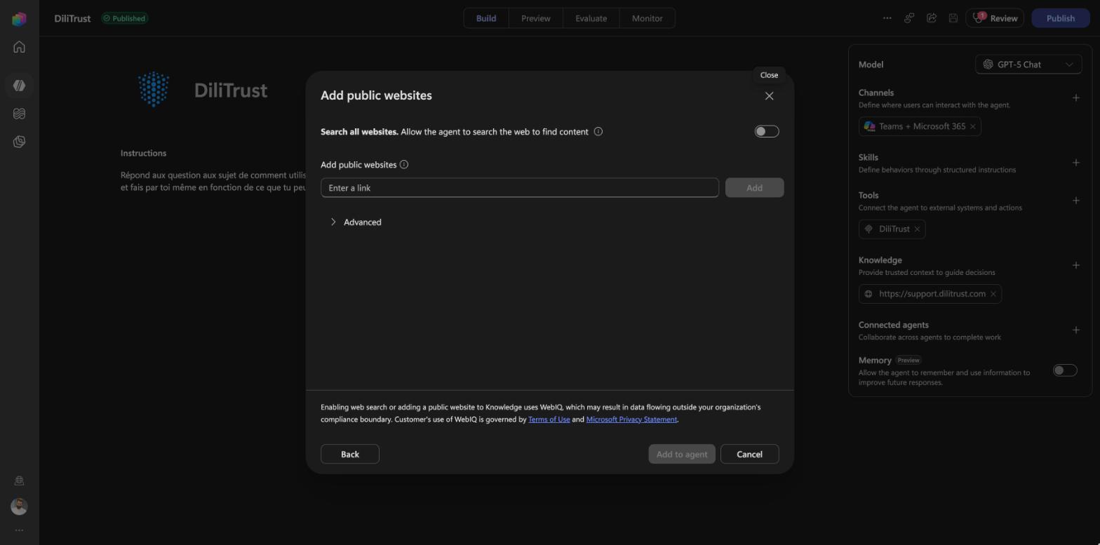 Copilot Studio screenshot