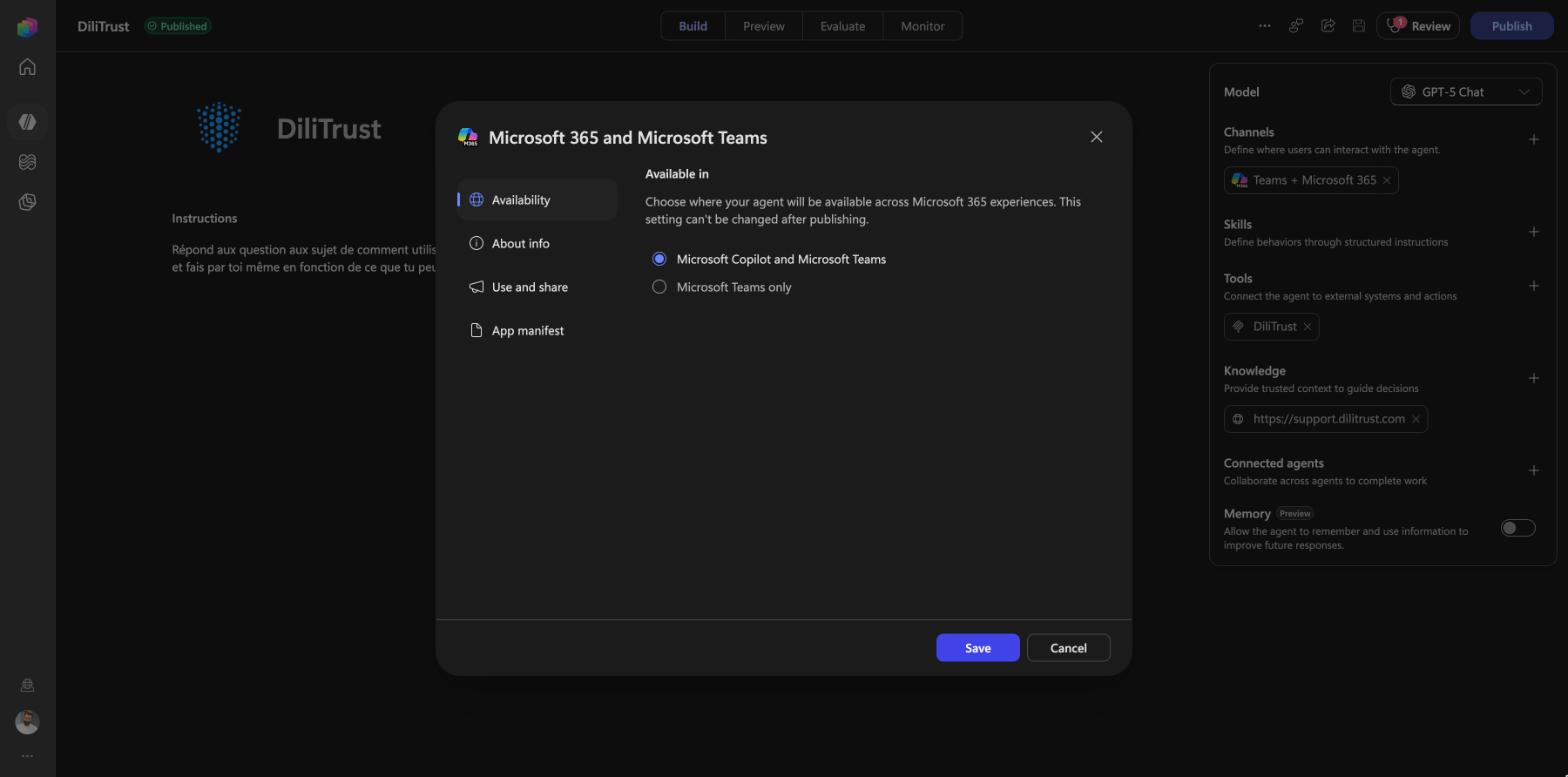 Copilot Studio screenshot
