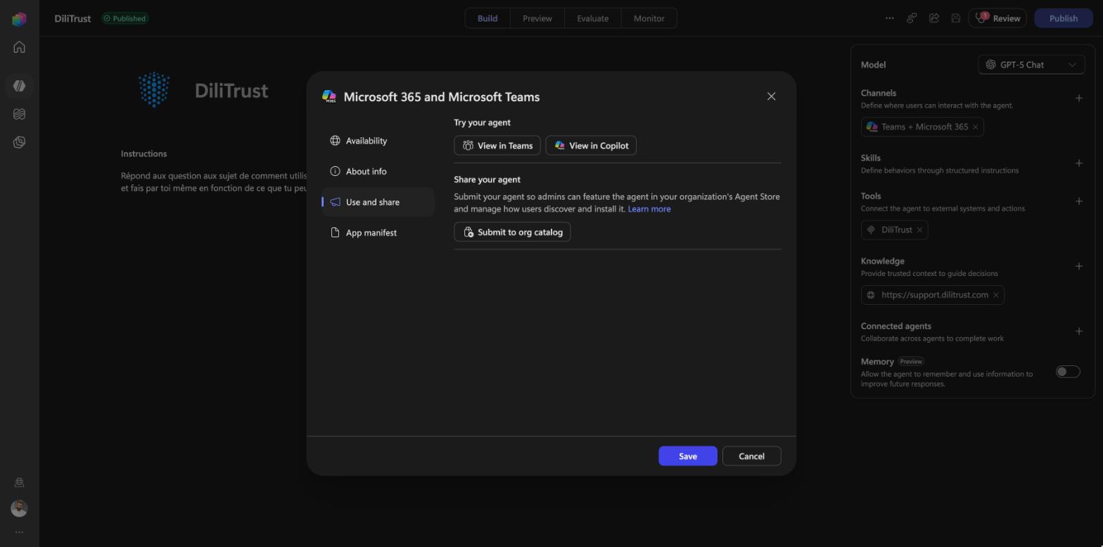 Copilot Studio screenshot