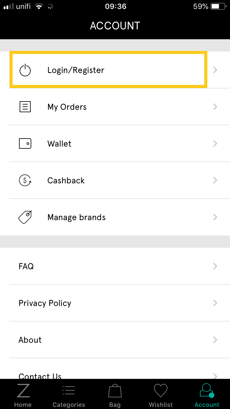 Creating an Account Zalora Singapore