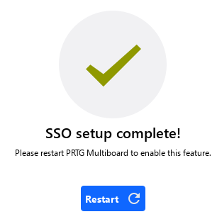 SSO configuration successful!