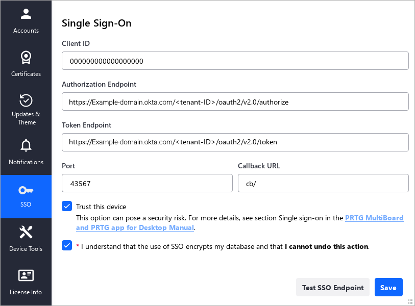 Configure PRTG MultiBoard