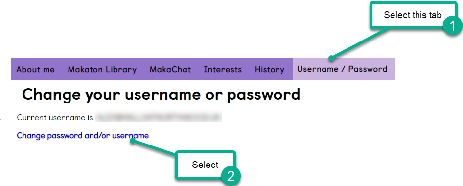 How Do I Change My Username Or Password The Makaton Charity