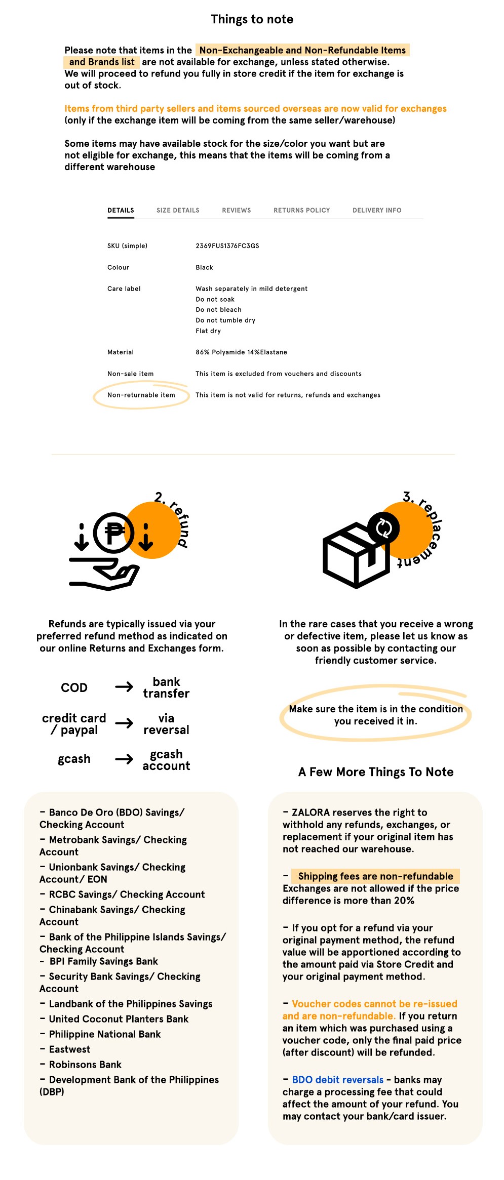 What is your return policy? ZALORA Philippines