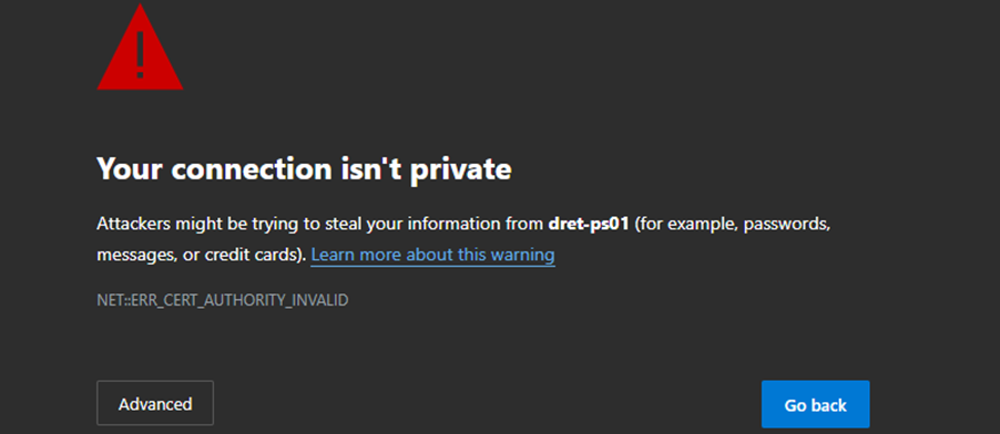 A screenshot of a computer error

AI-generated content may be incorrect.