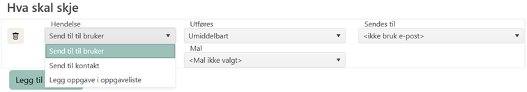 Regel – handlinger