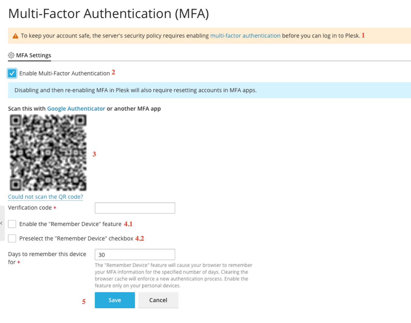 Multi-Factor Authenticatie inrichten
