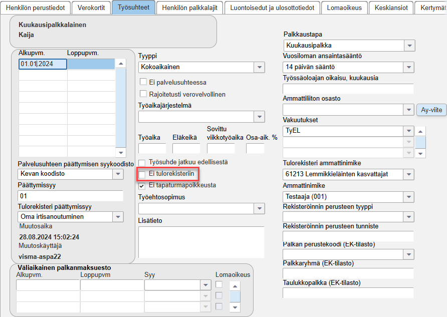 Asiointipalvelu-valinta