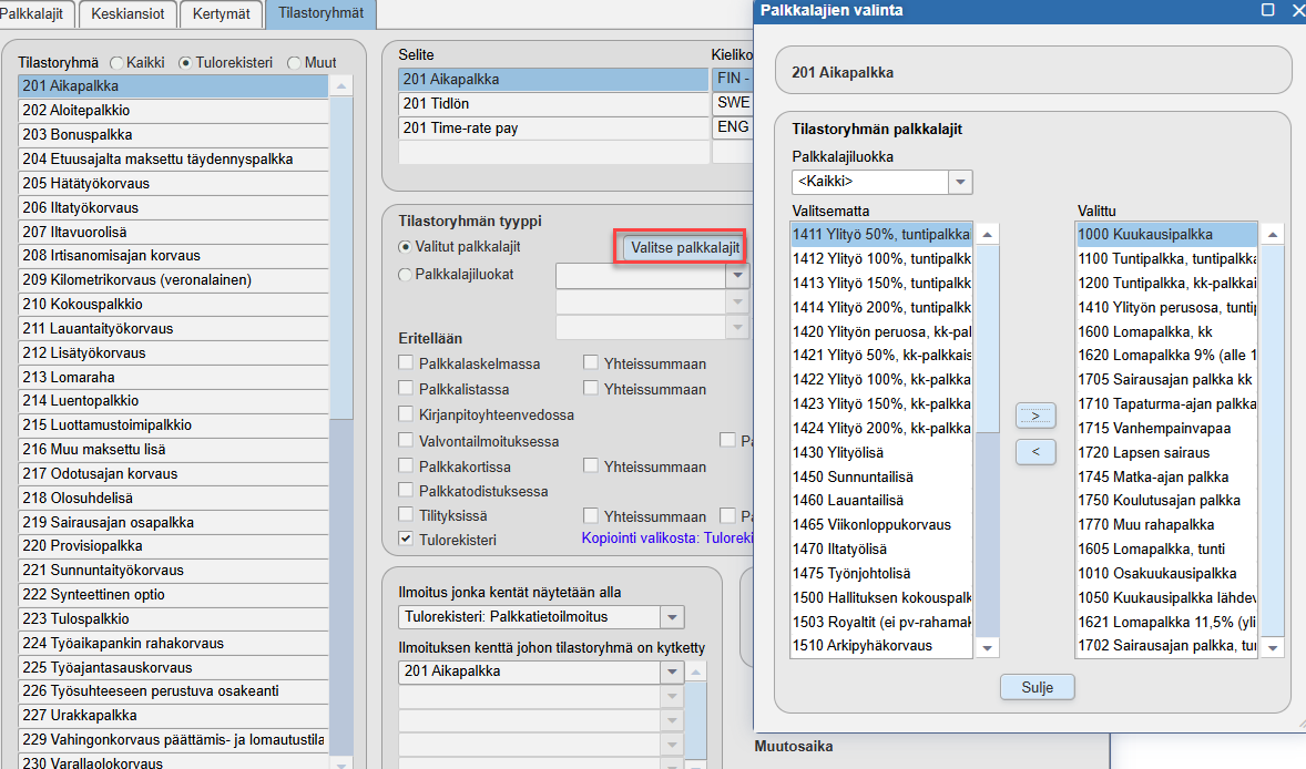 Linkityksen tekeminen