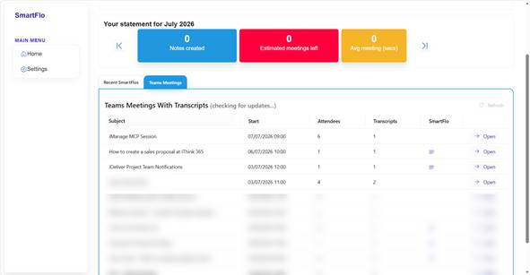 The image shows a digital interface displaying a schedule for a user's meetings, with tasks such as creating a sales proposal and receiving project team notifications, for the month of July 2026.
AI-generated content may be incorrect.