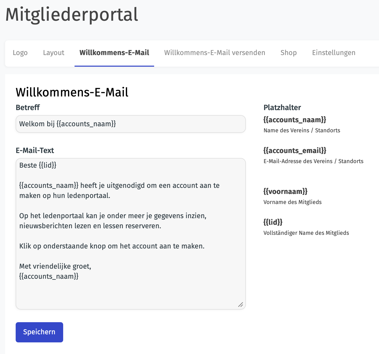 Welkomstmail