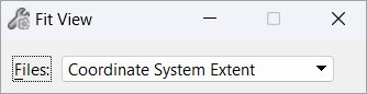 Fit View by Coordinate System Extent