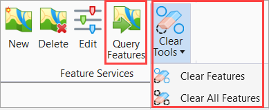 Query Features and Clear Tools