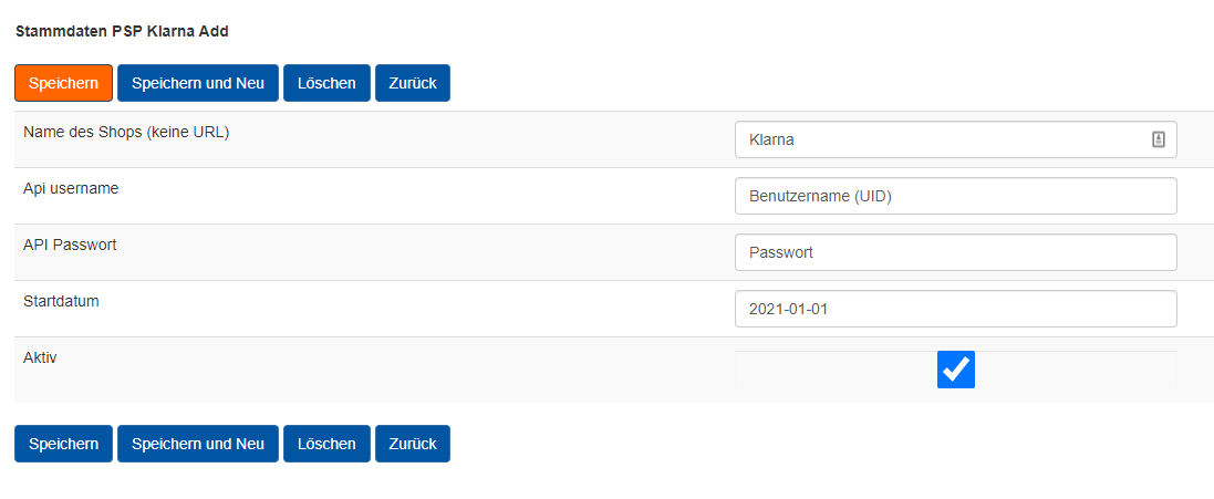 API Token bei AccountOne eintragen