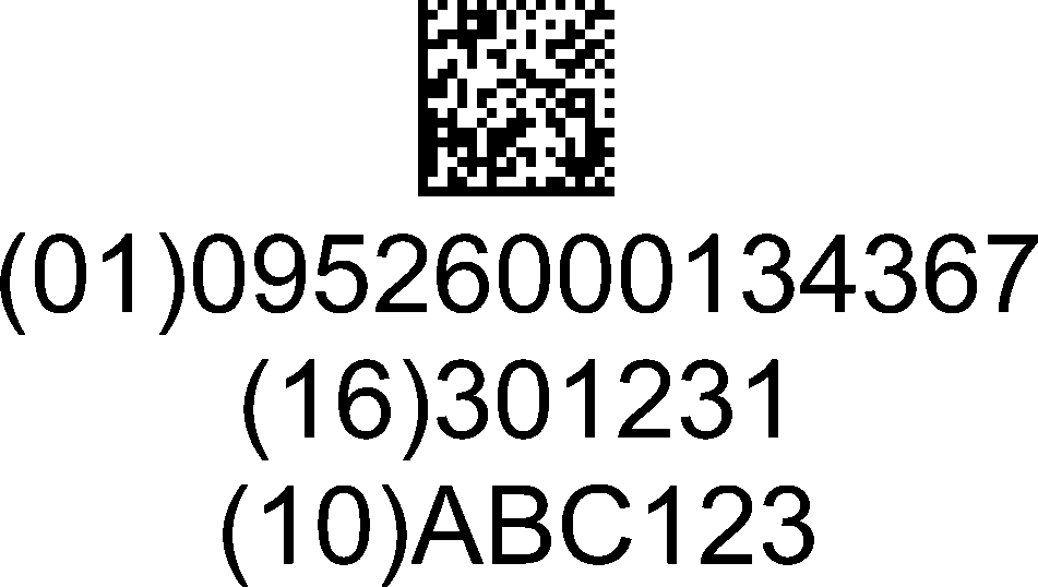 How much space is required on the packaging for a 2D-code